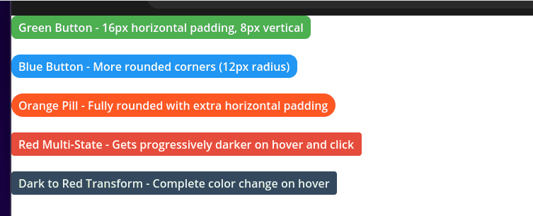 Button Variations Result