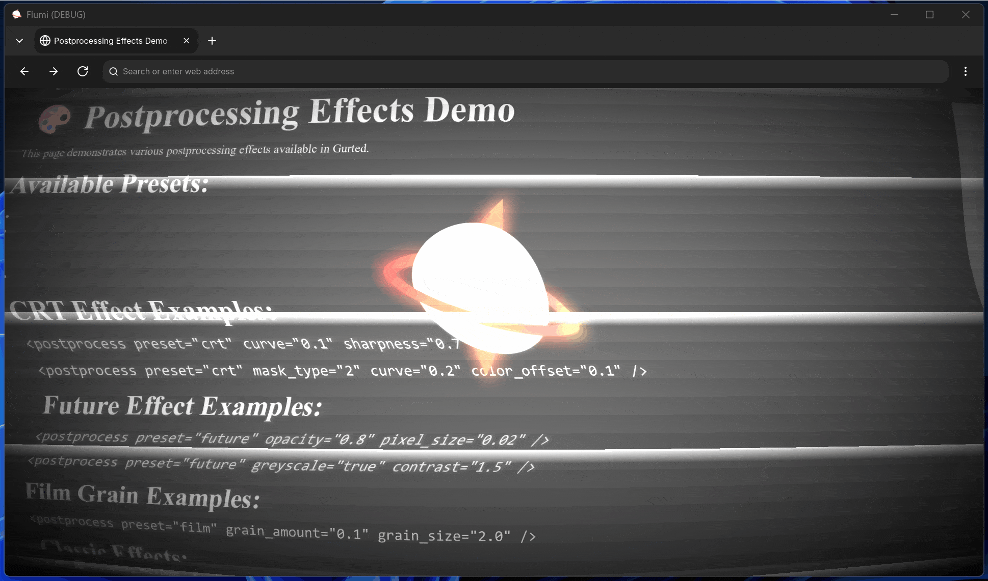 CRT effect