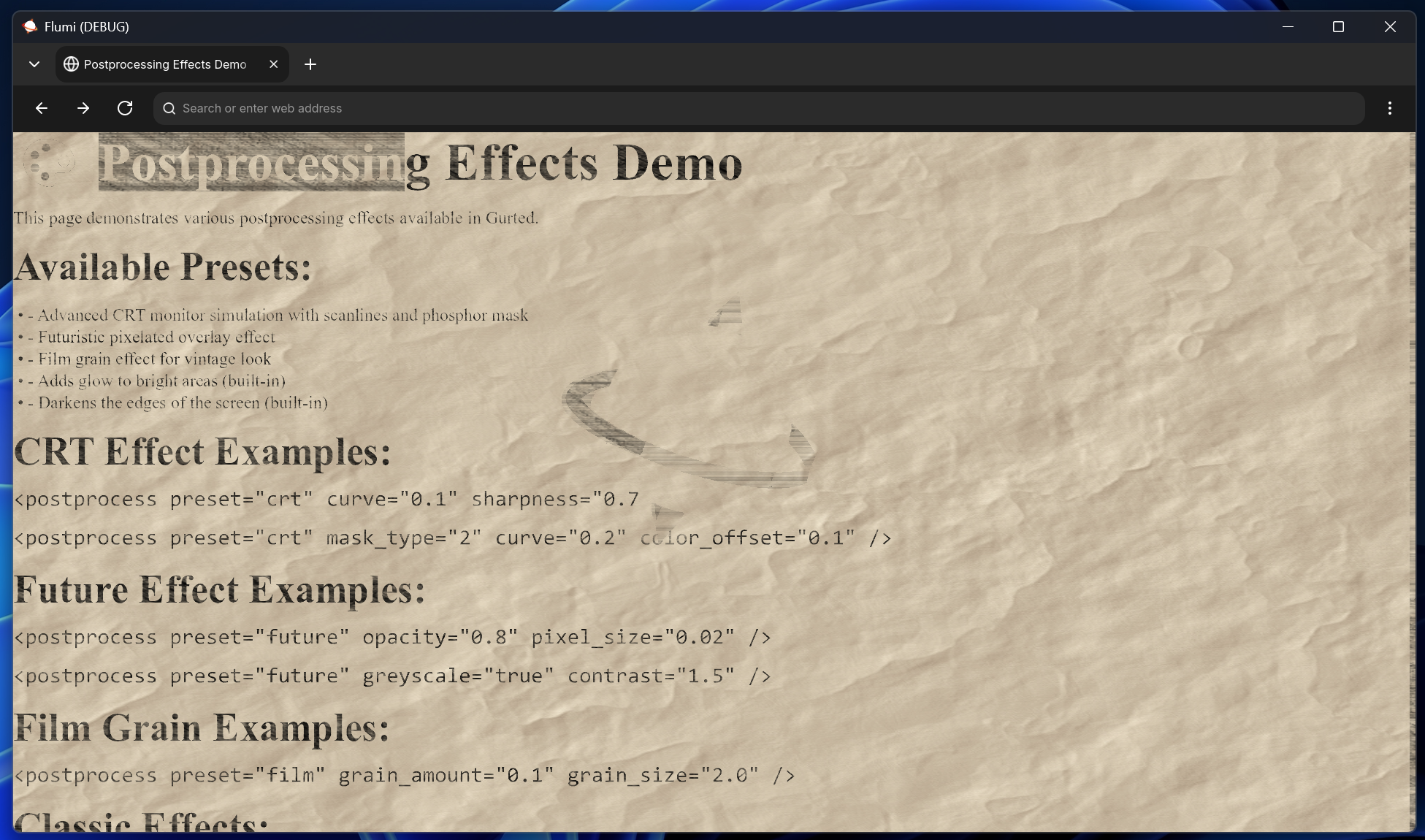 Pencil effect