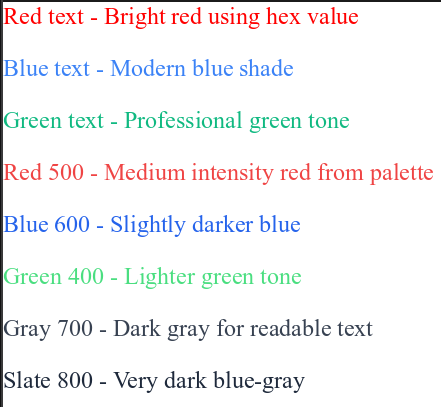 Text Colors in Flumi